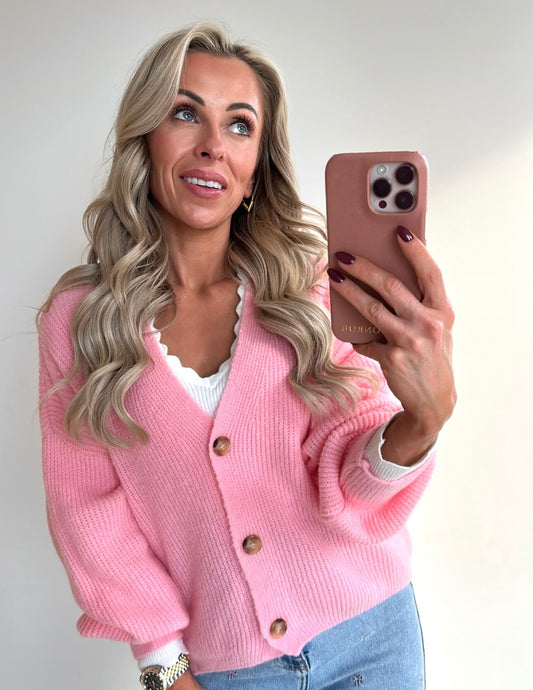 CAMILLE Cardigan - sweet pink