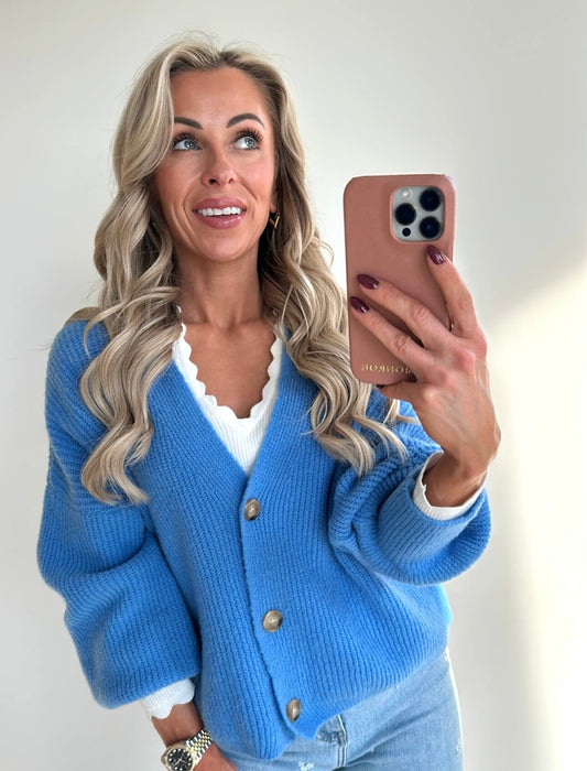 CAMILLE Cardigan - sky blue