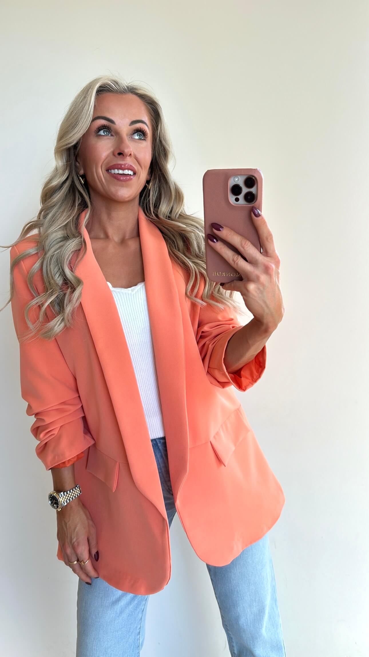 BILLIE Blazer - pastel orange