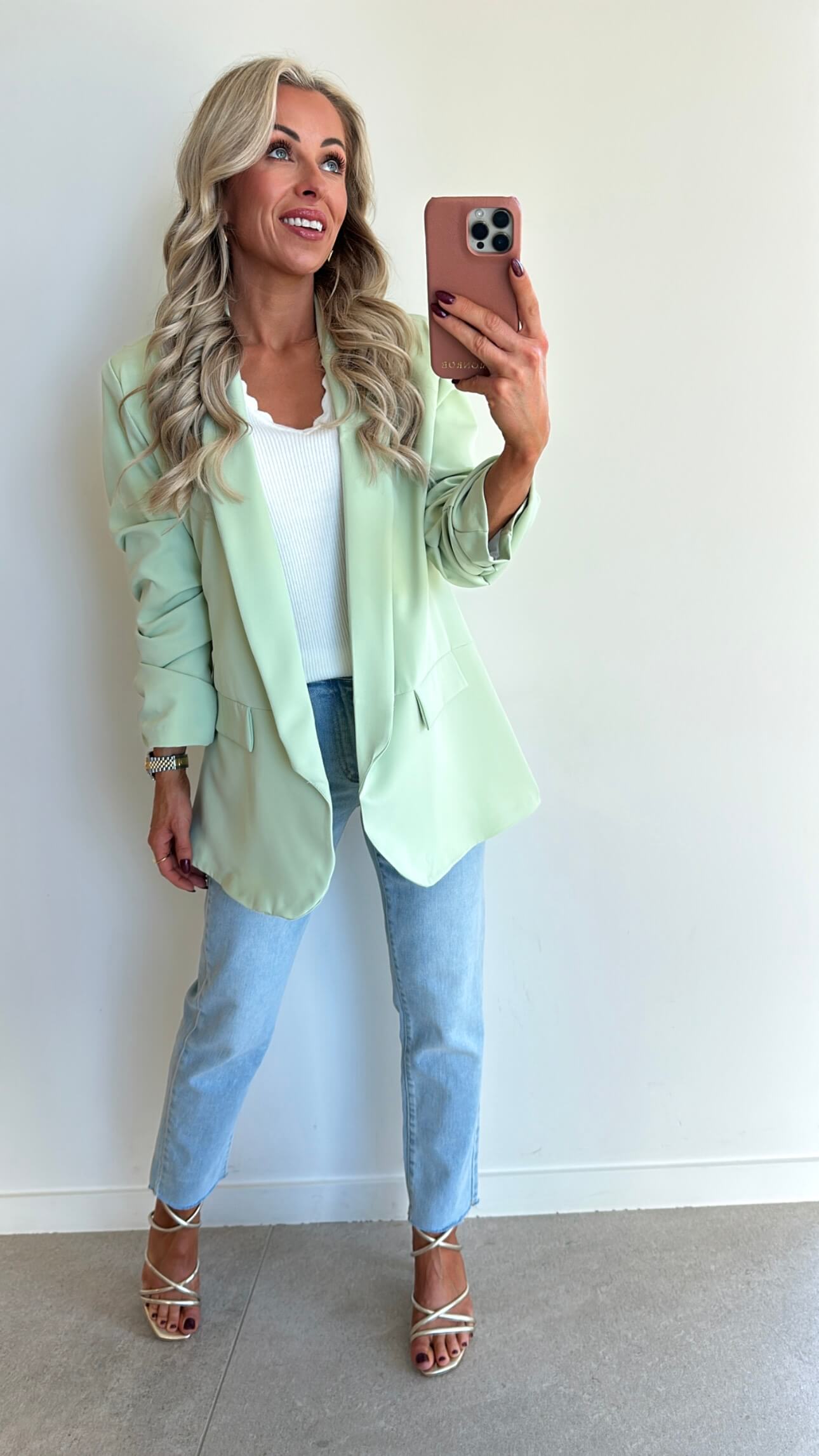 BILLIE Blazer - pastel green