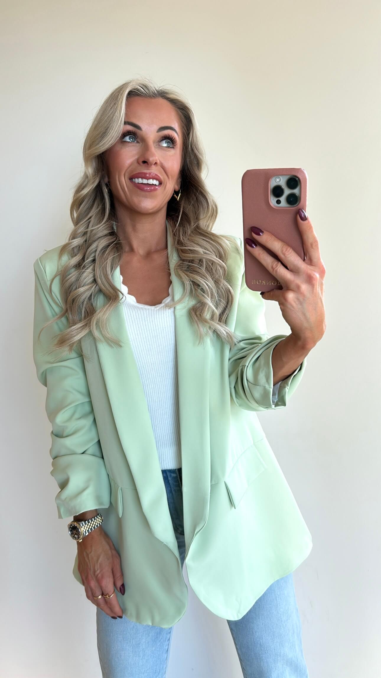 BILLIE Blazer - pastel green