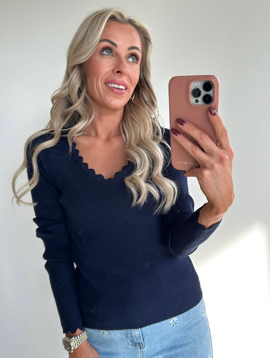 TILLIE Top - navy
