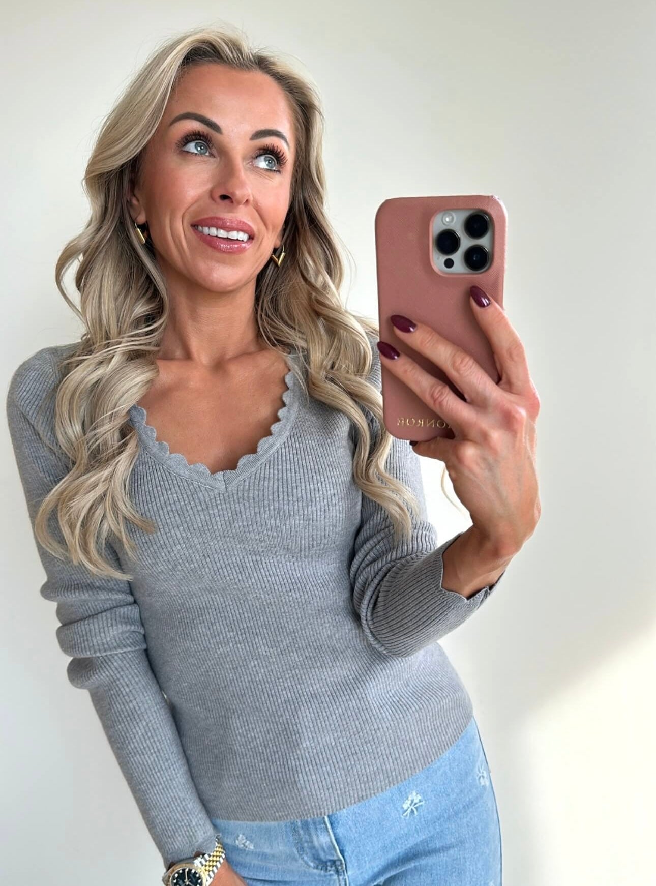 TILLIE Top - grey
