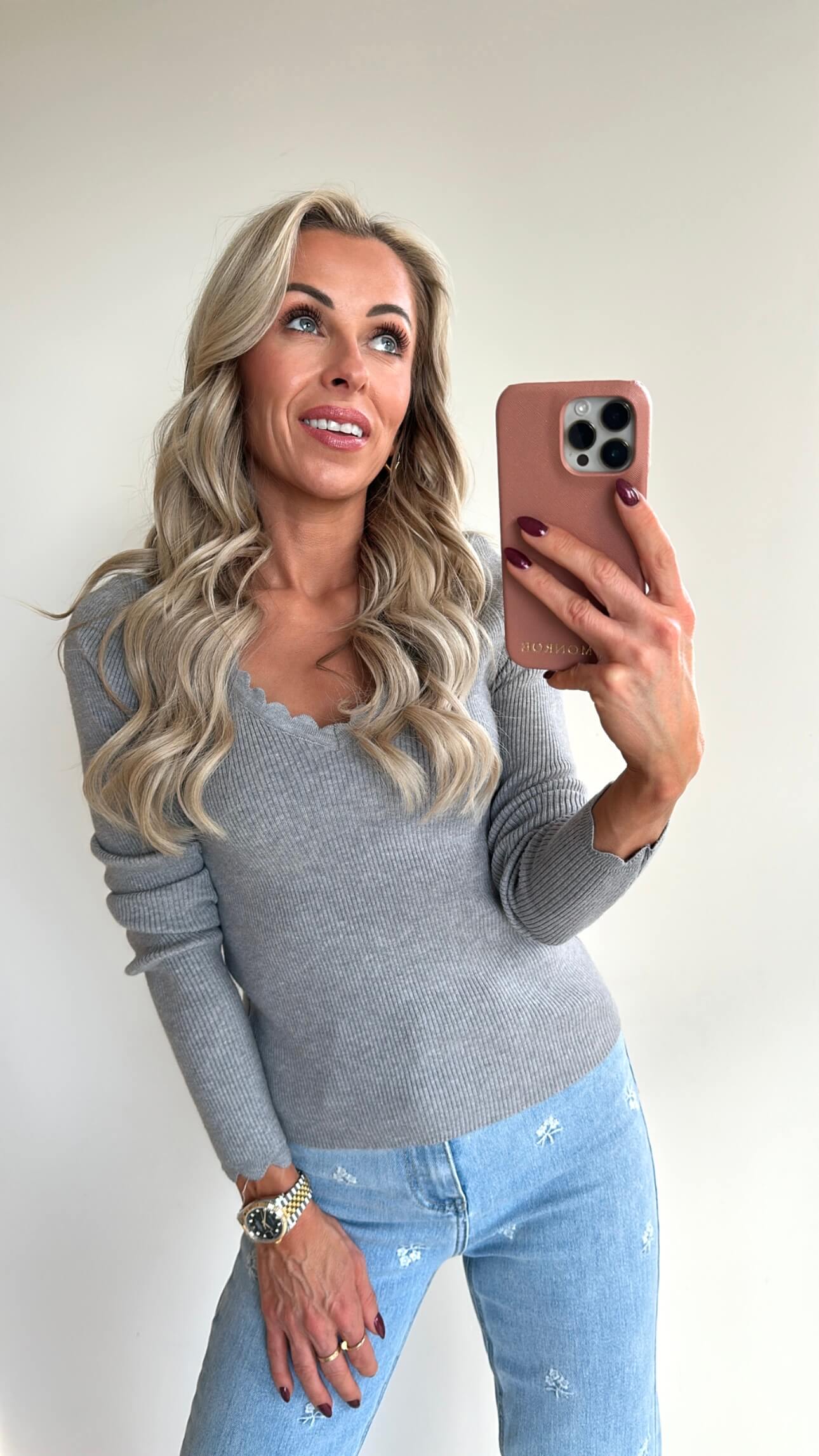 TILLIE Top - grey