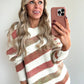 PHOEBE Pull - terracotta/green