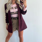 BILLIE Blazer - burgundy