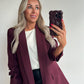 BILLIE Blazer - burgundy