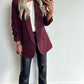 BILLIE Blazer - burgundy