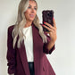 BILLIE Blazer - burgundy