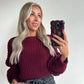 POPPIE Pull - bordeaux