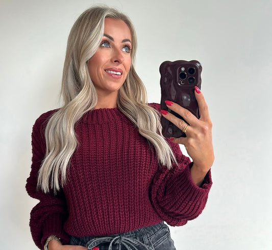 POPPIE Pull - bordeaux