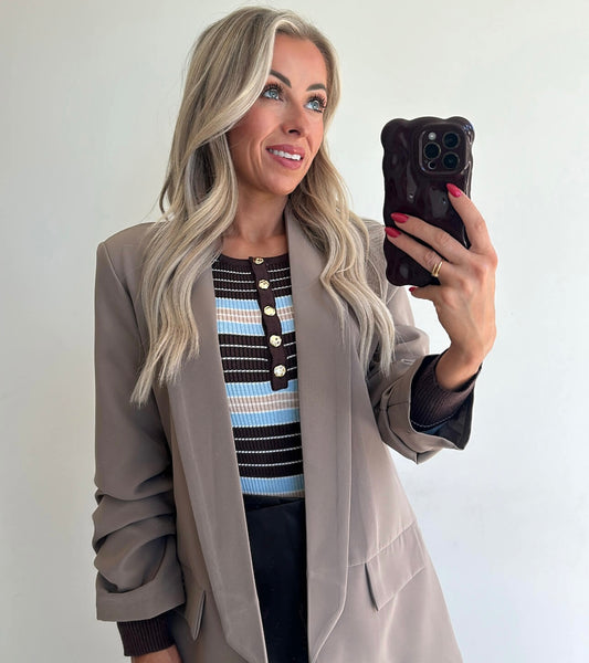 BILLIE Blazer - taupe