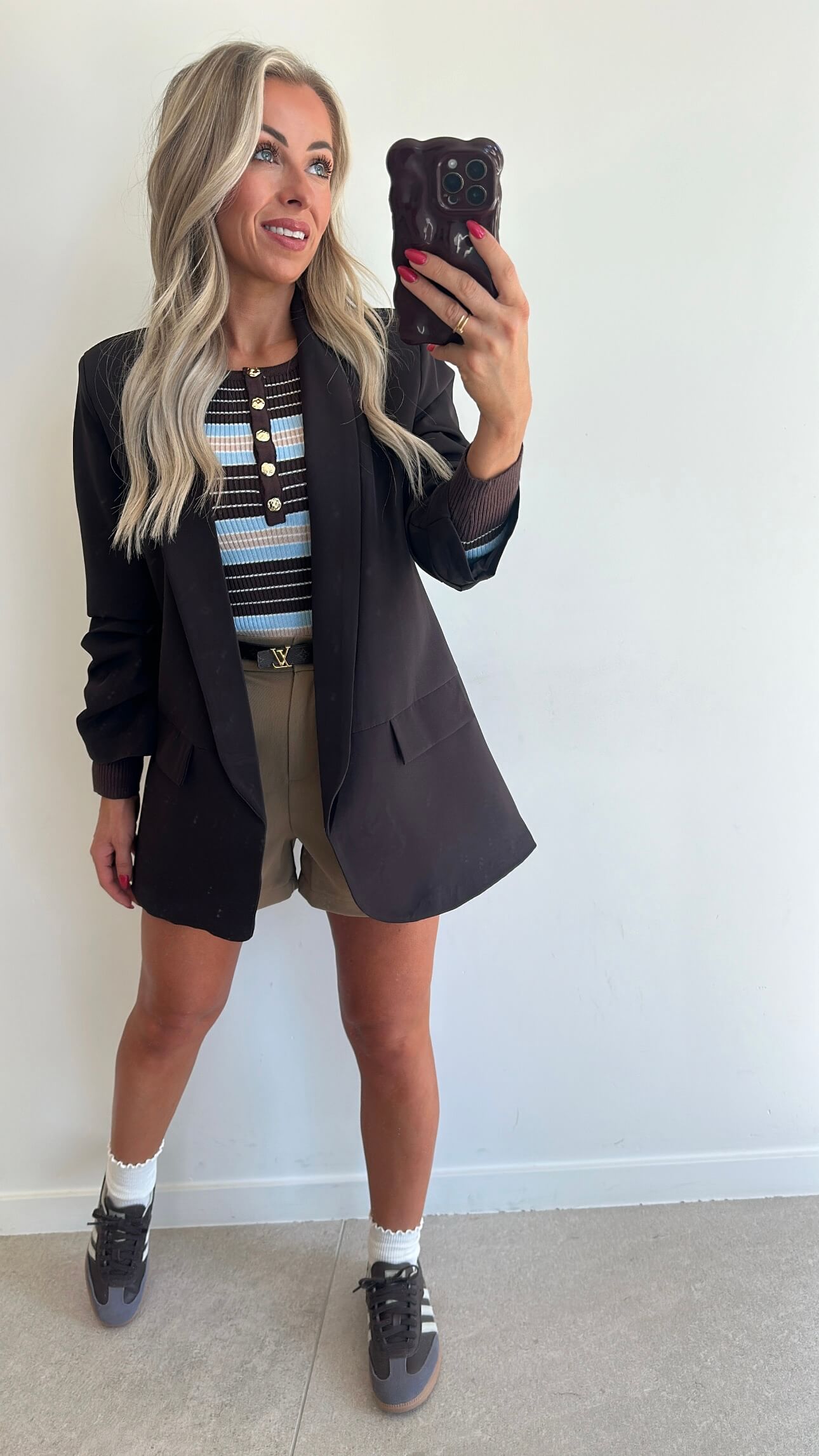 BILLIE Blazer - dark choco