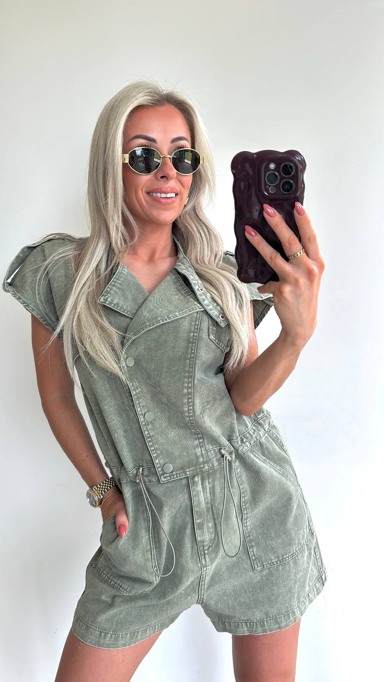 PIXIE Playsuit - khaki