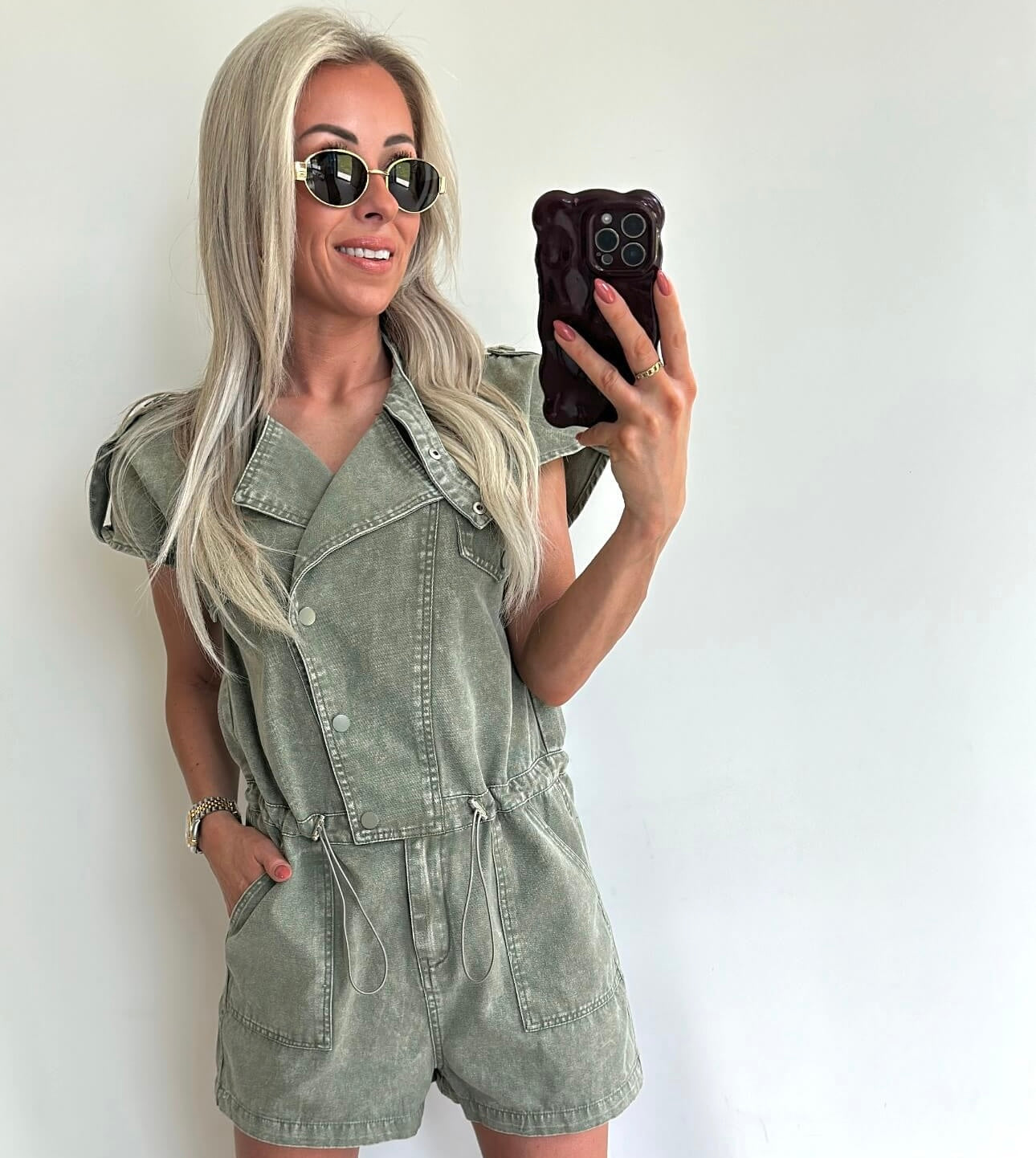 PIXIE Playsuit - khaki