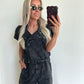 PIXIE Playsuit - washed black