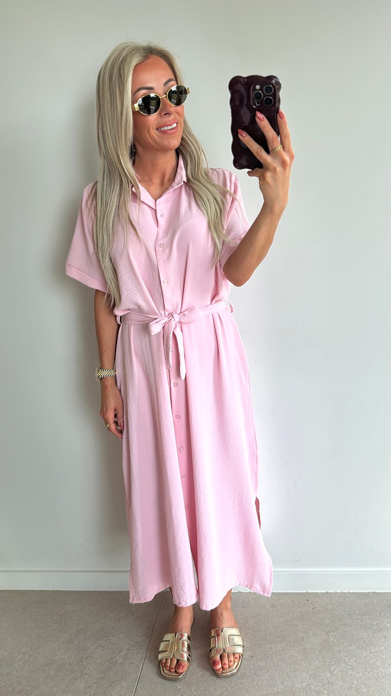 SUMMER SOPHIE Dress Long - baby pink