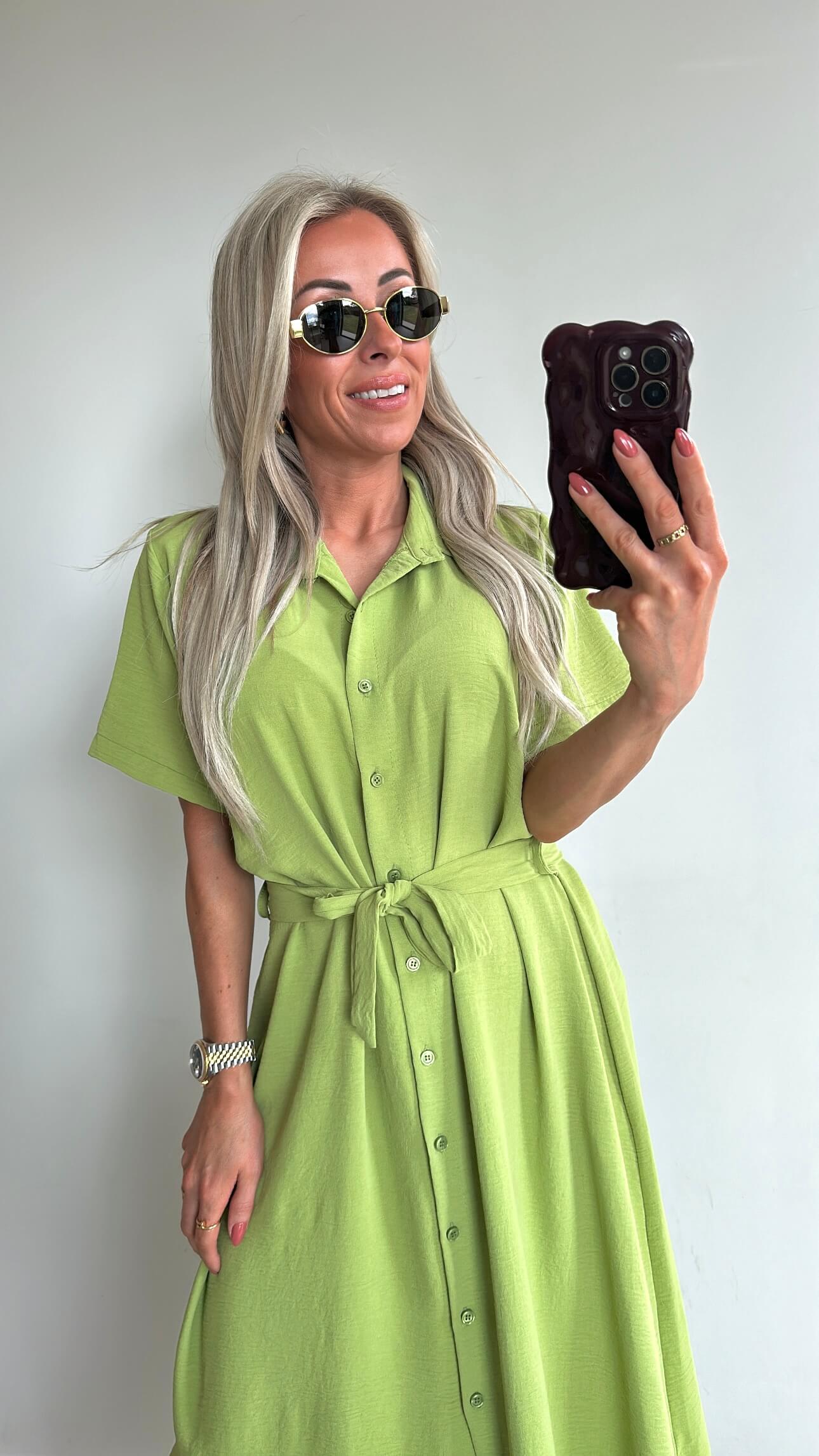 SUMMER SOPHIE Dress Long - lime