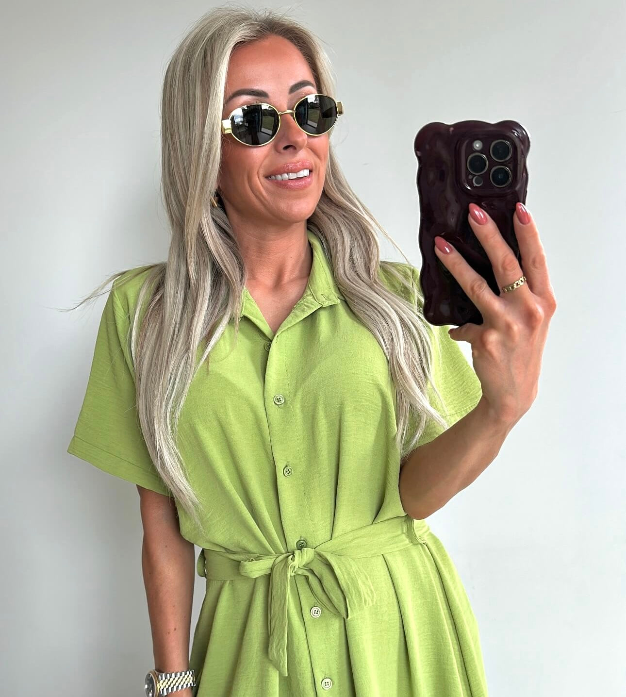 SUMMER SOPHIE Dress Long - lime