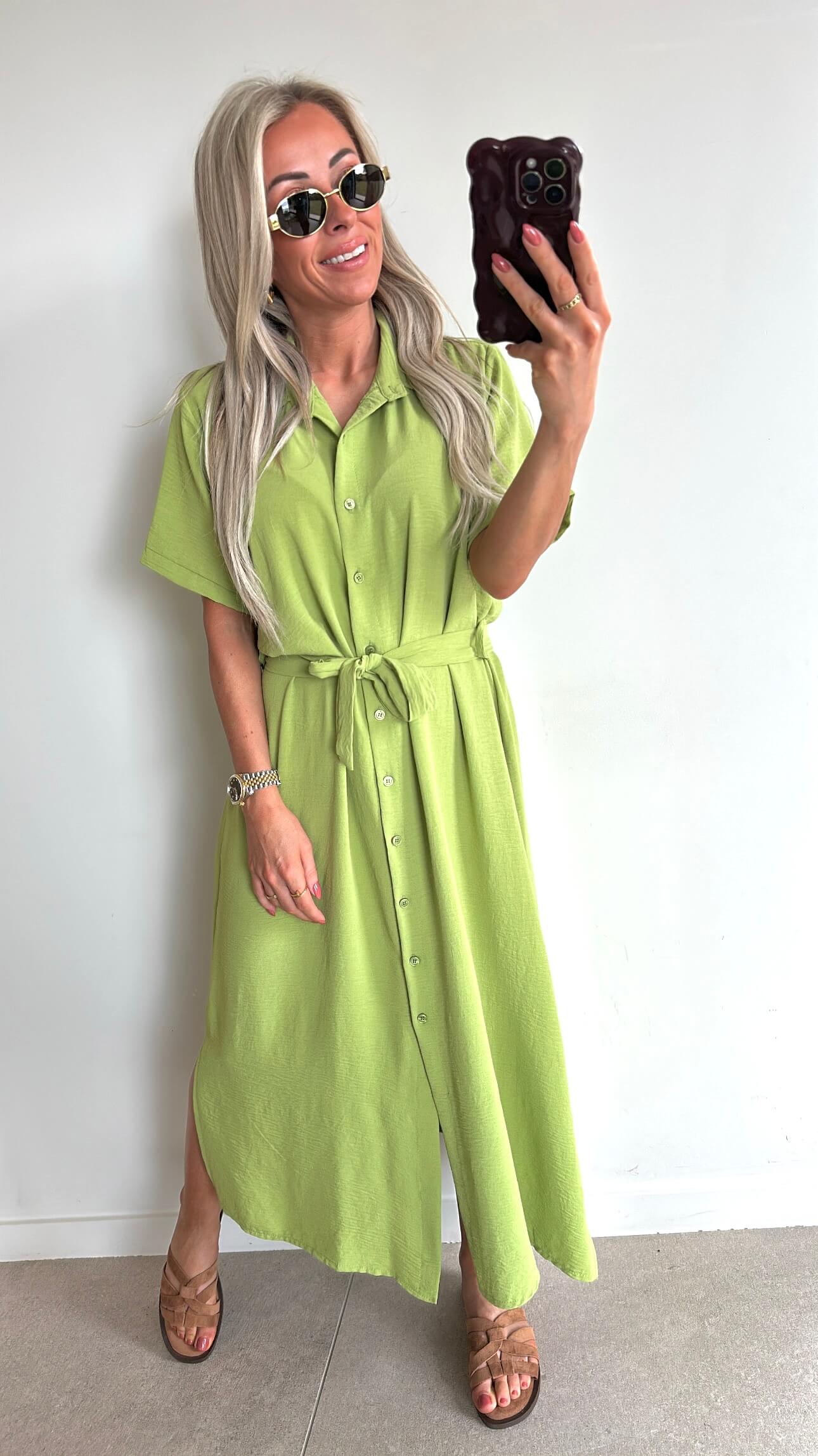 SUMMER SOPHIE Dress Long - lime