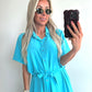 SUMMER SOPHIE Dress Long - tiffany blue