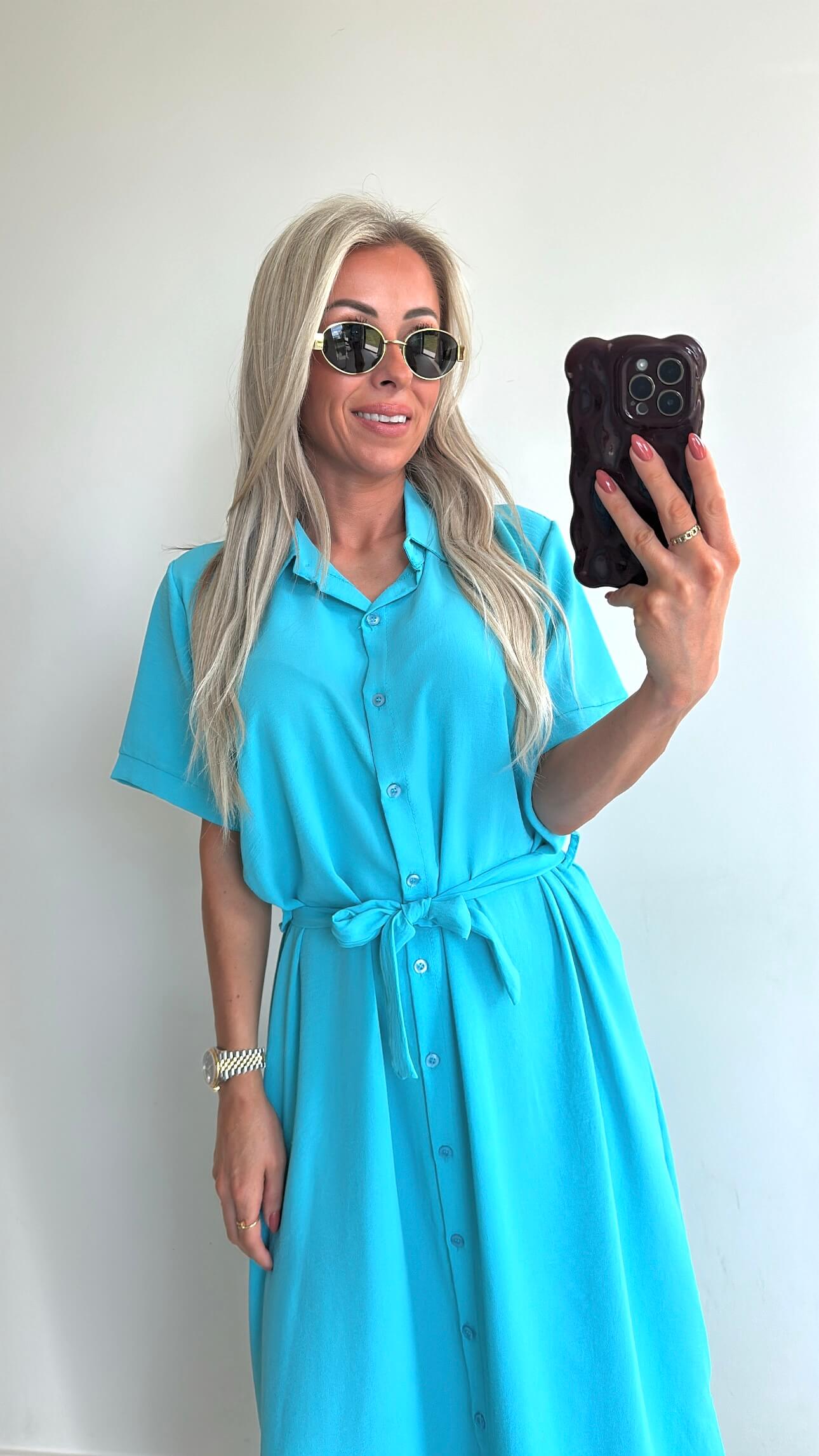 SUMMER SOPHIE Dress Long - tiffany blue