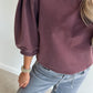 PAULA Sweater - washed burgundy