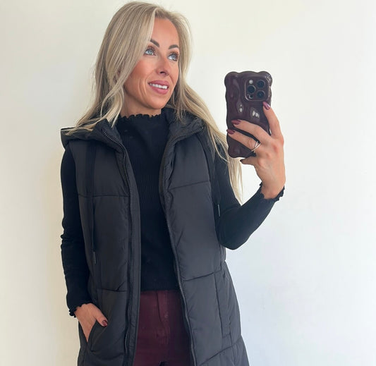 GEORGIE Gilet - black