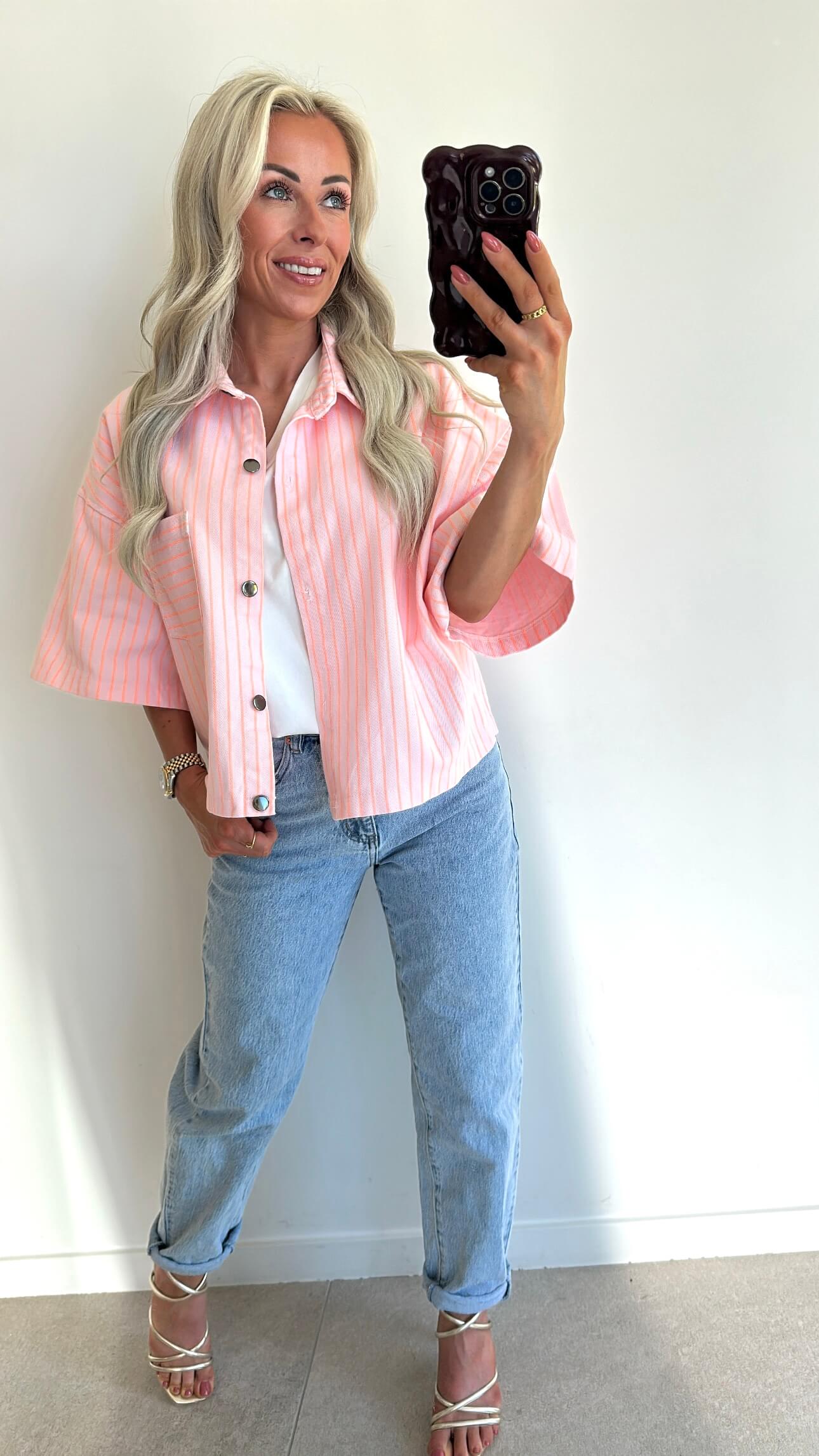 JUNIE Jacket - pink/orange