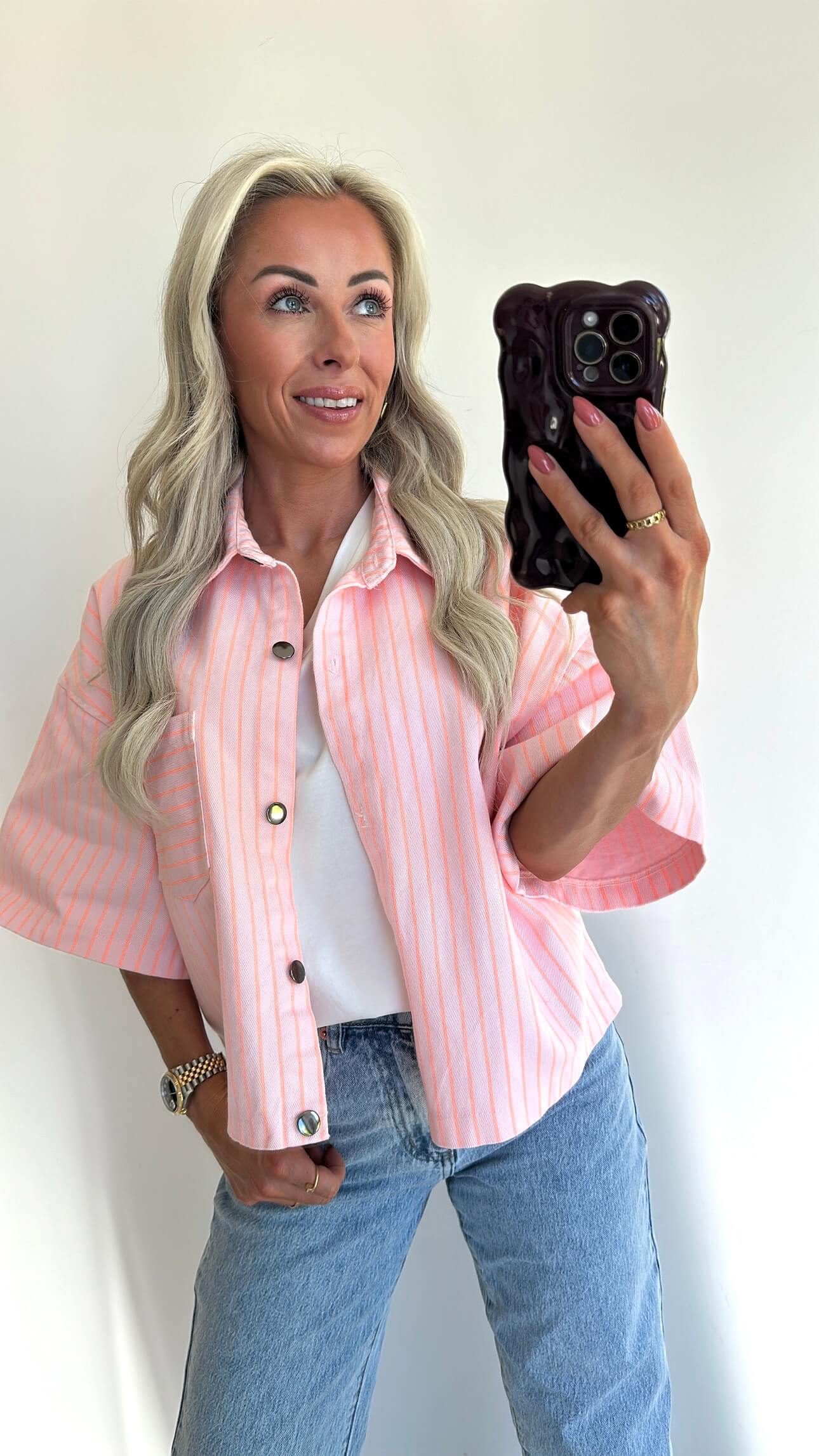 JUNIE Jacket - pink/orange