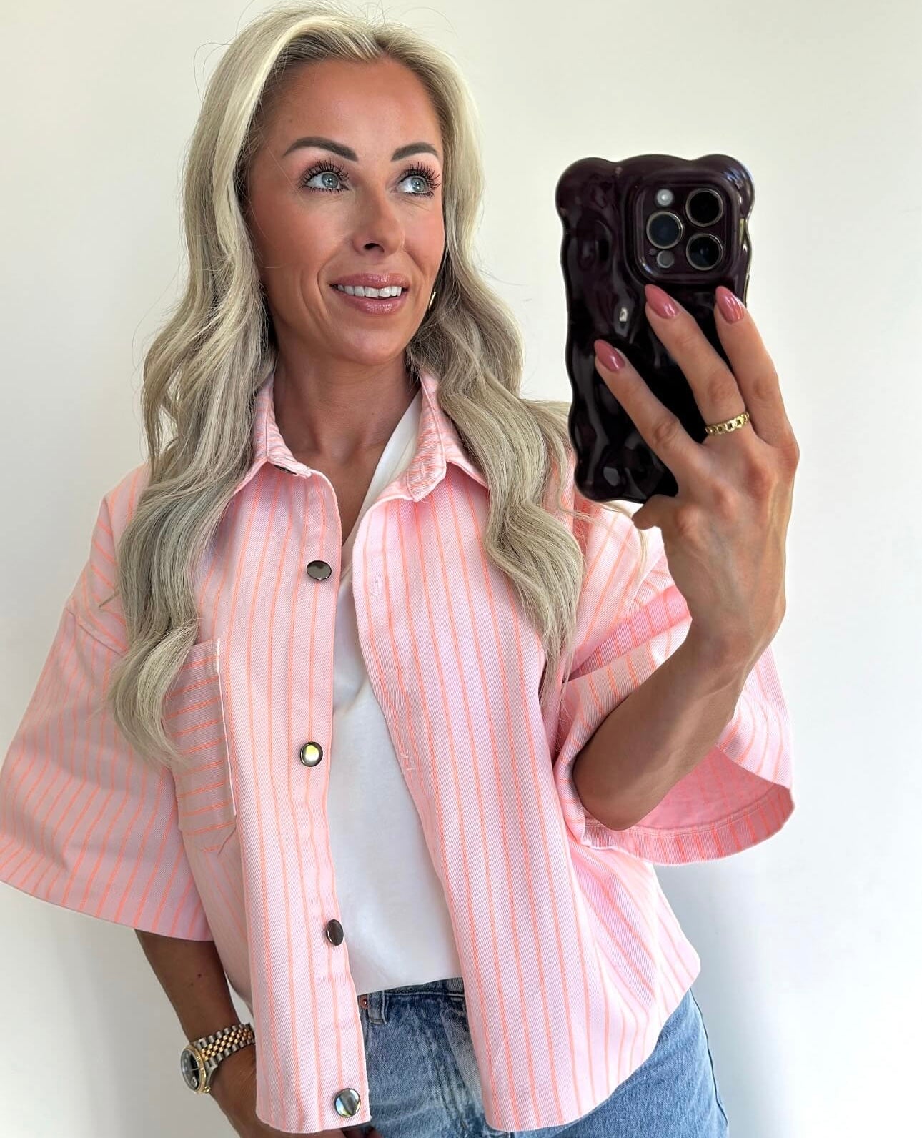 JUNIE Jacket - pink/orange