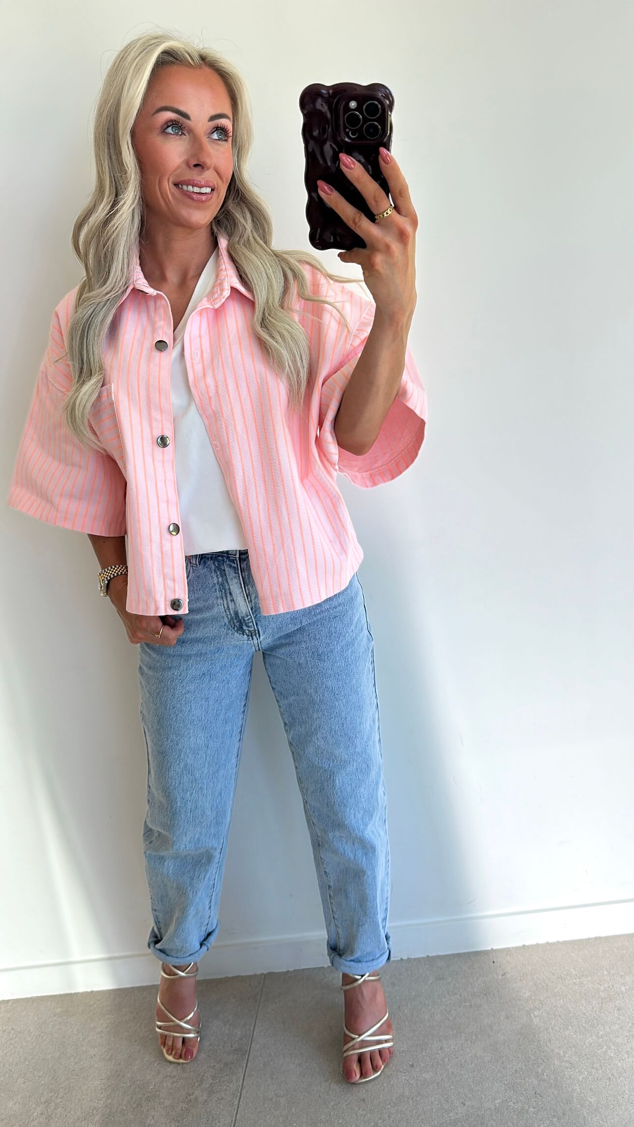 JUNIE Jacket - pink/orange