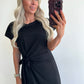 DILA T-shirt Dress - black