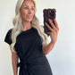 DILA T-shirt Dress - black