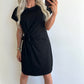 DILA T-shirt Dress - black