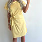 DILA T-shirt Dress - yellow
