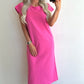TRIXIE T-shirt Dress - candy pink
