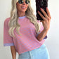 STRIPIE T-shirt - lila/orange