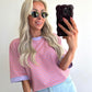 STRIPIE T-shirt - lila/orange