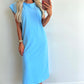 TRIXIE T-shirt Dress - sky blue