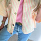JUNIE Jacket - vanilla yellow/fluo pink