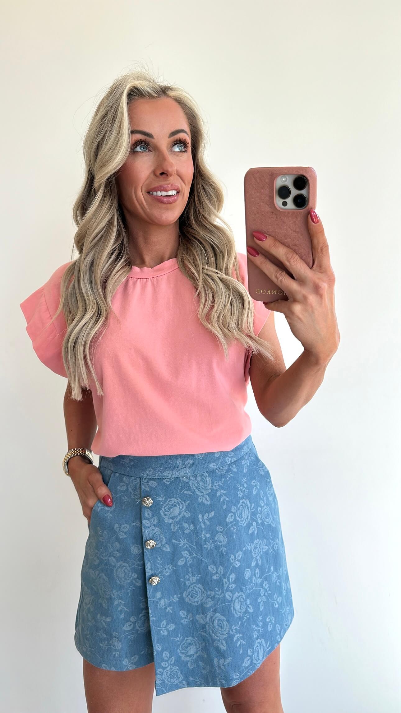 TESSIE T-shirt - peach