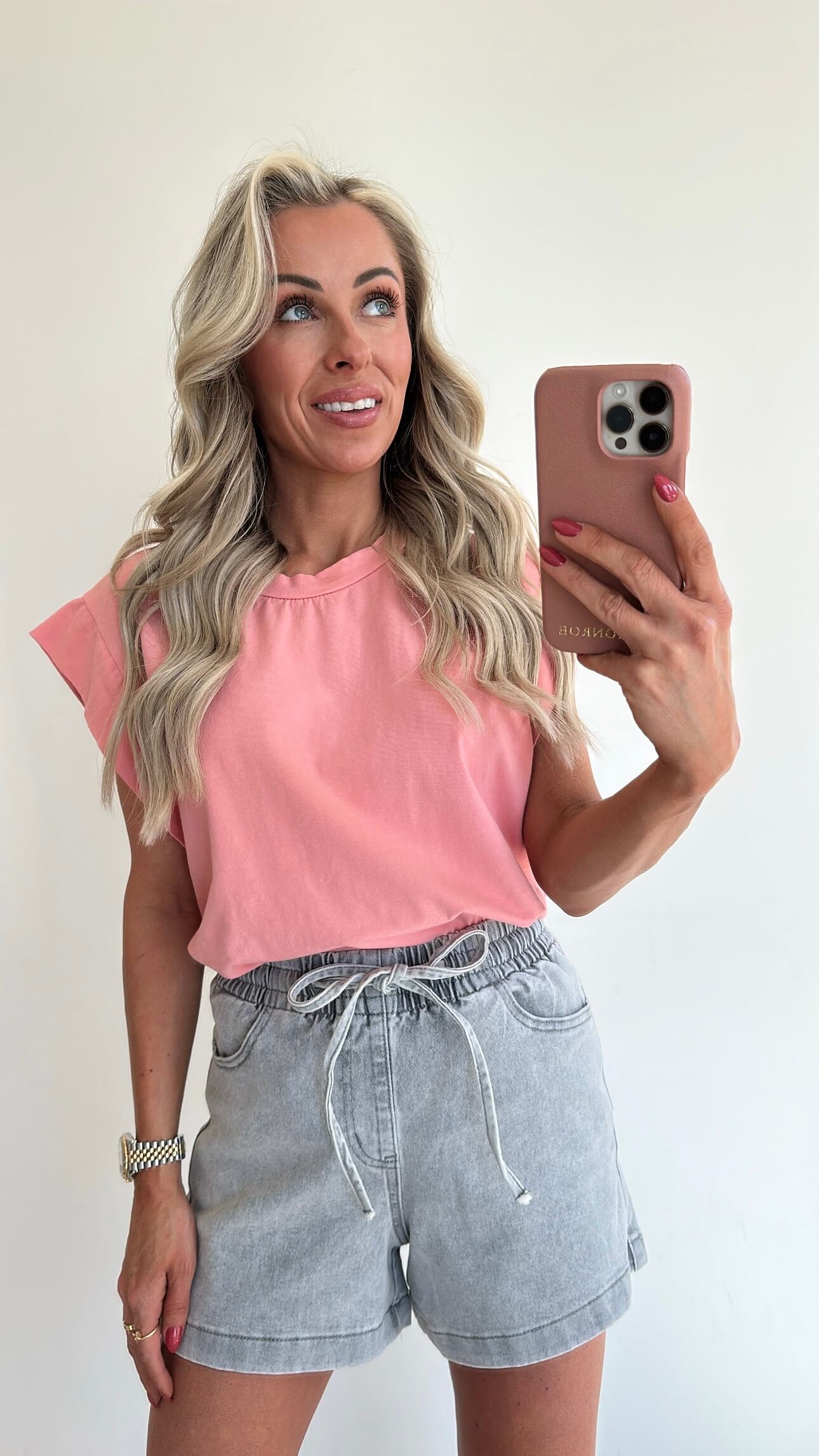 TESSIE T-shirt - peach