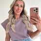 TESSIE T-shirt - washed plum