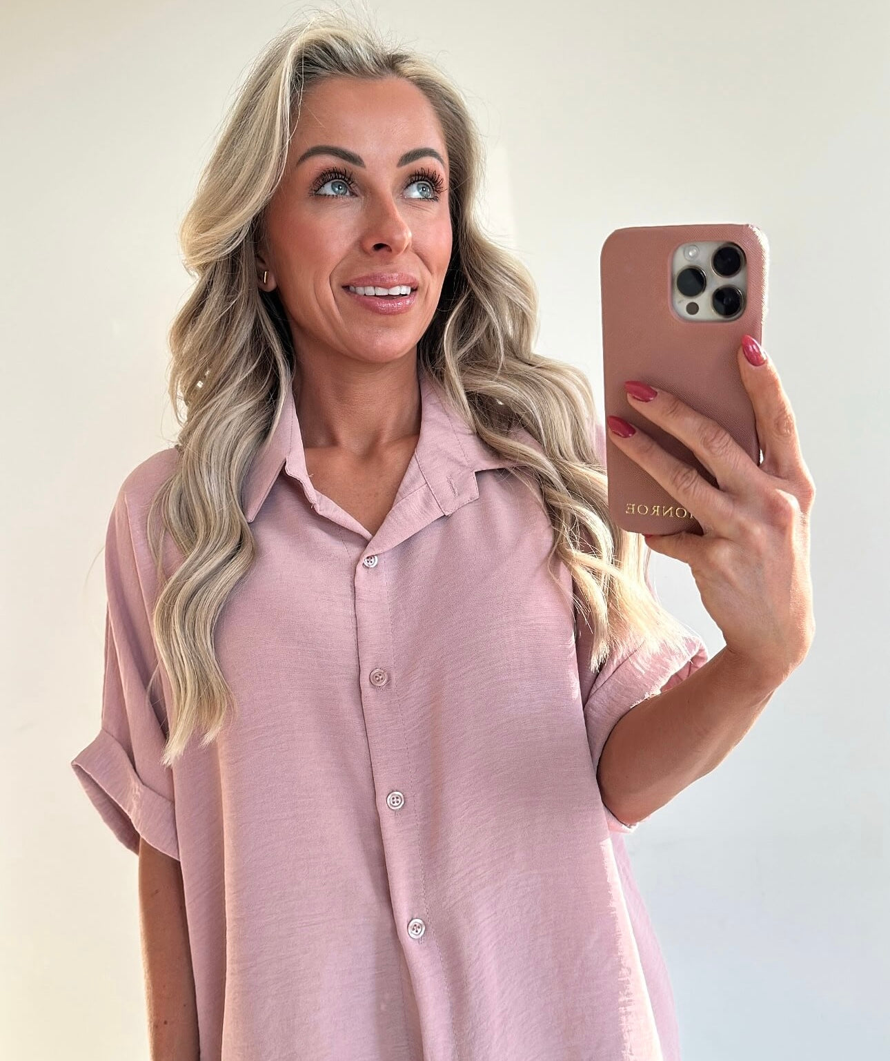 MOLLIE Blouse - powder pink