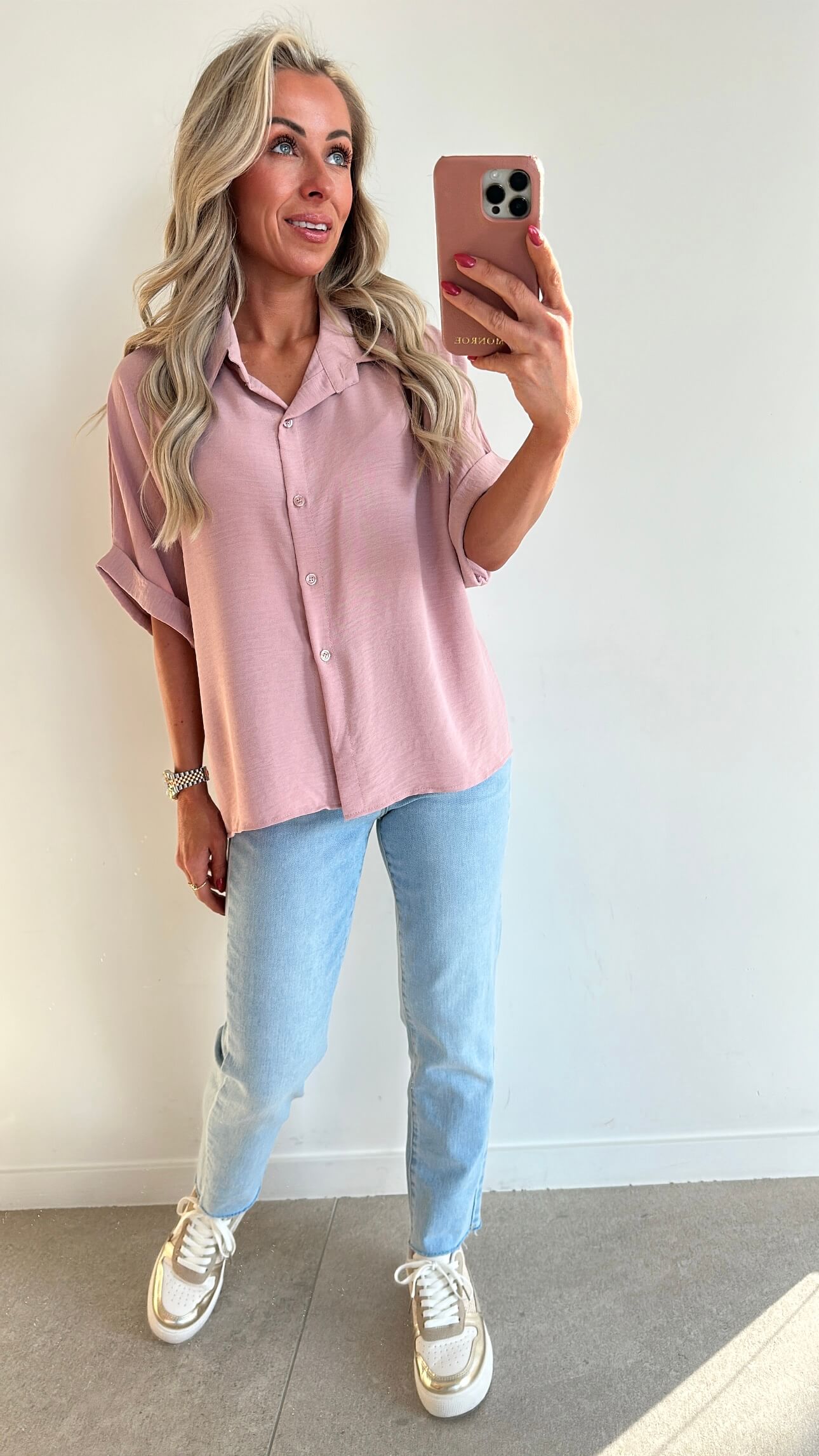MOLLIE Blouse - powder pink