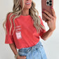 OUT OF OFFICE T-shirt - coral