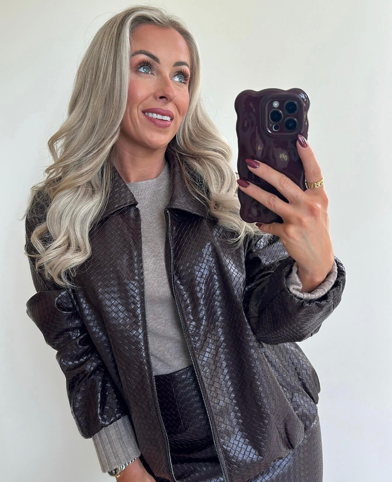 VALLIE Jacket - dark burgundy