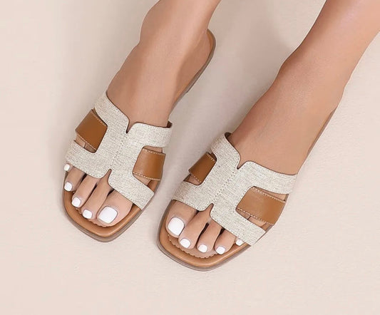 SUMMER Slippers - camel/beige