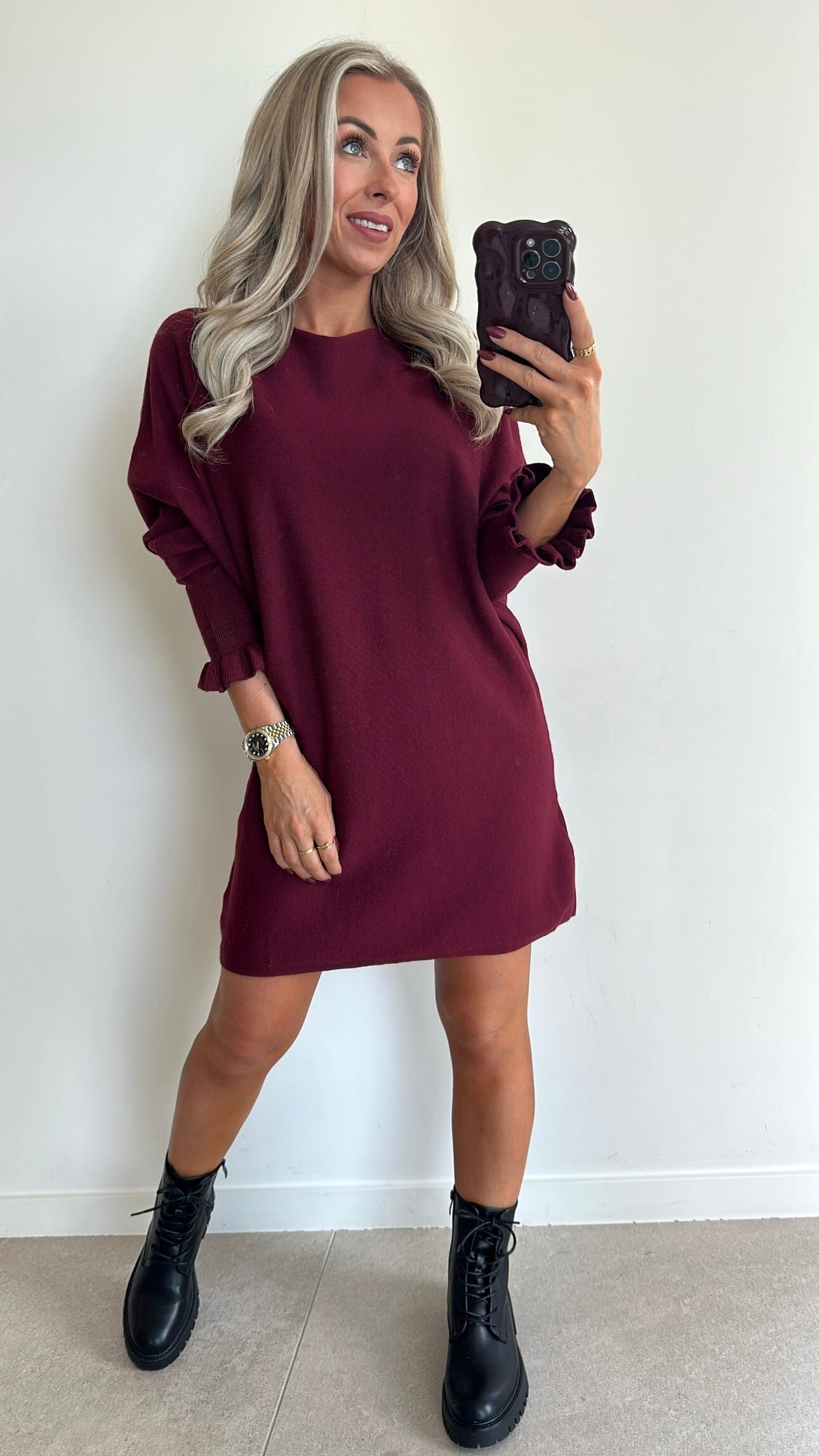 DANIELLE Dress - bordeaux